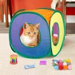 33-Piece Interactive Cat Toy Set with Tunnel