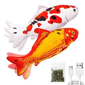 Floppy Fish Cat Toys with Catnip - 2 Pack