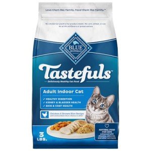 Blue Buffalo Tastefuls Indoor Cat Food, Chicken 3-lb