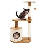 Cozy 3-Tier Cat Tree with Napping Perches