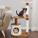 Cozy 3-Tier Cat Tree with Napping Perches