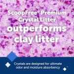 PetSafe ScoopFree Premium Crystal Cat Litter (Two 4.3 Lb Bags of Litter - 8.6 Lb Total) Kitten Litter Quickly Absorbs Urine, Dries Solid Waste, Eliminates Odors 5 Times Faster, Lavender Scent