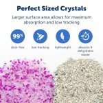 PetSafe ScoopFree Premium Crystal Cat Litter (Two 4.3 Lb Bags of Litter - 8.6 Lb Total) Kitten Litter Quickly Absorbs Urine, Dries Solid Waste, Eliminates Odors 5 Times Faster, Lavender Scent