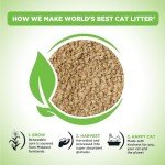 WORLD'S BEST CAT LITTER Comfort Care Unscented 15-Pounds - Natural Ingredients, Quick Clumping, Flushable, 99% Dust Free & Made in USA - Long-Lasting Odor Control & Easy Scooping