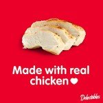 Delectables Squeeze Up Creamy Squeezable Puree, Lickable Wet Cat Treats, Grain Free, No Added Fillers, No By-Products, No Added Preservatives, 0.5 Ounces Tube Chicken Flavor, 32 Tubes Total