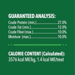 Greenies Feline Adult Natural Dental Care Cat Treats, Oven Roasted Chicken Flavor, 4.6 oz. Pouch