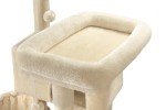 MUTICOR 66 Inches Multi-Level Large Cat Tree Tower for Indoor Big Cats/Cozy Plush Perches/Cat Condo/Sisal Scratching Posts/Hammock and Baskets/Cat Activity Center Play House/Wide Base/Beige