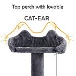 Topeakmart 57 inches Multi-Level Cat Tree Cat Condo with Scratching Posts Kittens Activity Tower Pet Play House Furniture