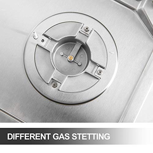 Stainless Steel Gas Cooktop with 4 Burners