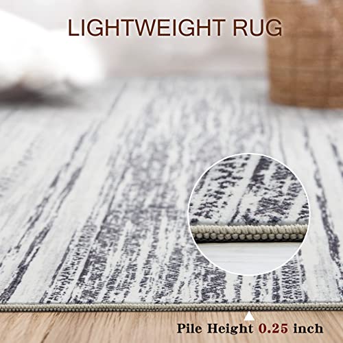 Soft Neutral 5x7 Bohemian Area Rug for Home