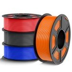 TECBEARS 4-Color PETG Filament Bundle, 1.75mm