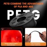 TECBEARS 4-Color PETG Filament Bundle, 1.75mm