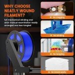 TECBEARS 4-Color PETG Filament Bundle, 1.75mm