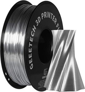 Geeetech 1.75mm Silk PLA Filament - Metallic Silver