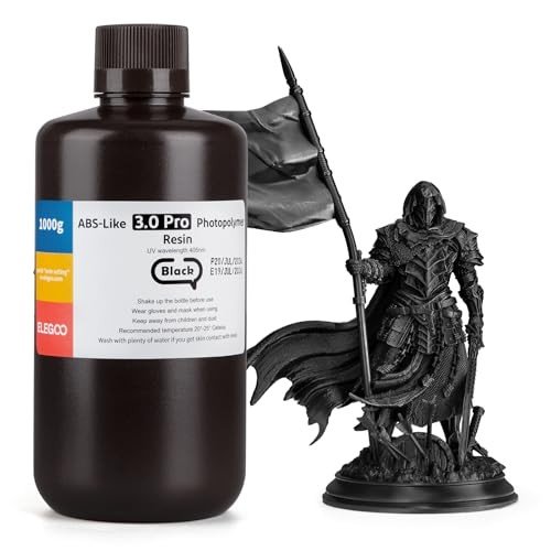ELEGOO 3D Printing ABS-Like Resin 1000g Black