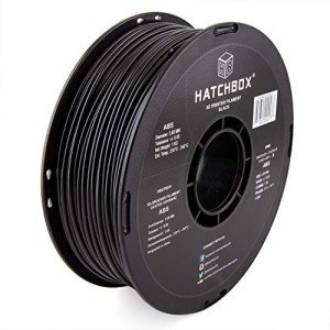 HATCHBOX Black ABS 3D Printer Filament, 1 kg