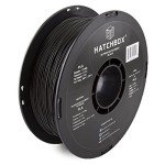 HATCHBOX 1.75mm Black PLA Filament, 1 KG