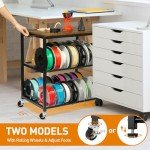 3-Tier Mobile 3D Printer Filament Storage Rack
