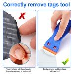 4-Pack Plastic Razor Blade Scraper with 100 Blades