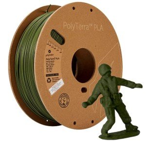 Polymaker PolyTerra Army Dark Green PLA Filament 1.75mm
