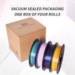 Silk Rainbow PLA Filament Bundle - 4 Spools