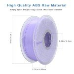 Likesilk 1KG ABS Light Purple 3D Printer Filament