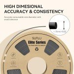 SUNLU Elite 1.75mm PLA Filament - Grey 1kg