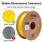 eSUN 1.75mm High Toughness PLA Filament - Yellow