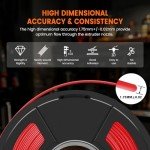 TECBEARS 1.75mm PETG Filament - 2KG Black