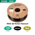 eSUN Solid Black PETG Filament 1.75mm 1KG