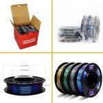 Shiny Multicolor Glitter PLA Filament Pack - 250g