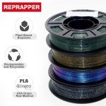 Shiny Multicolor Glitter PLA Filament Pack - 250g