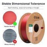 eSUN High-Speed 1.75mm PLA Filament - Fire Engine Red