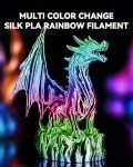 Rainbow Silk PLA Filament 1.75mm - 1kg