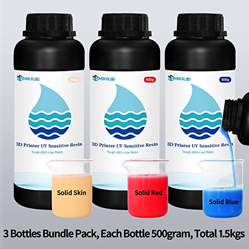 Mika3D Fast ABS-Like 3D Printer Resin Bundle
