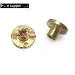2PCS 600mm Tr8x4 Lead Screw with Brass Nut