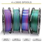 Dual Color PLA Filament 1.75mm - Rainbow Pack
