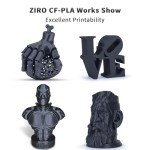 ZIRO Carbon Fiber PLA Filament 1.75mm Black