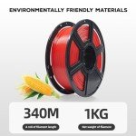 FLASHFORGE 1.75mm PLA Filament - 1kg Spool (Red)