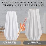MATTE PETG GF 3D Printing Filament - Frosted White