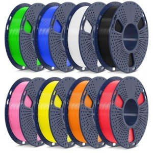 SUNLU 8-Pack Multicolor 3D Printer PETG Filament