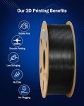DURAMIC 1kg Black PETG 3D Printer Filament