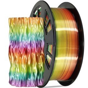 Silk Rainbow PLA 3D Printer Filament 1.75mm