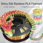 Silk Rainbow PLA 3D Printer Filament 1.75mm