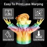 Silk Rainbow PLA 3D Printer Filament 1.75mm