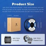 R QIDI Technology 1.75mm ABS Filament - Blue