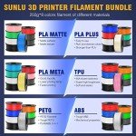 SUNLU Multicolor PLA Filament Bundle, 1.75mm