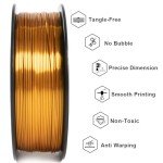 Geeetech Silk PLA Gold Filament 1.75mm 1kg