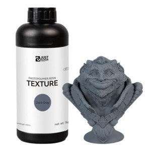 JustMaker 3D Matte Textured Resin 1KG - Dark Gray