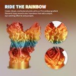 Overture 1.75mm Rainbow PLA Filament 1kg Spool
